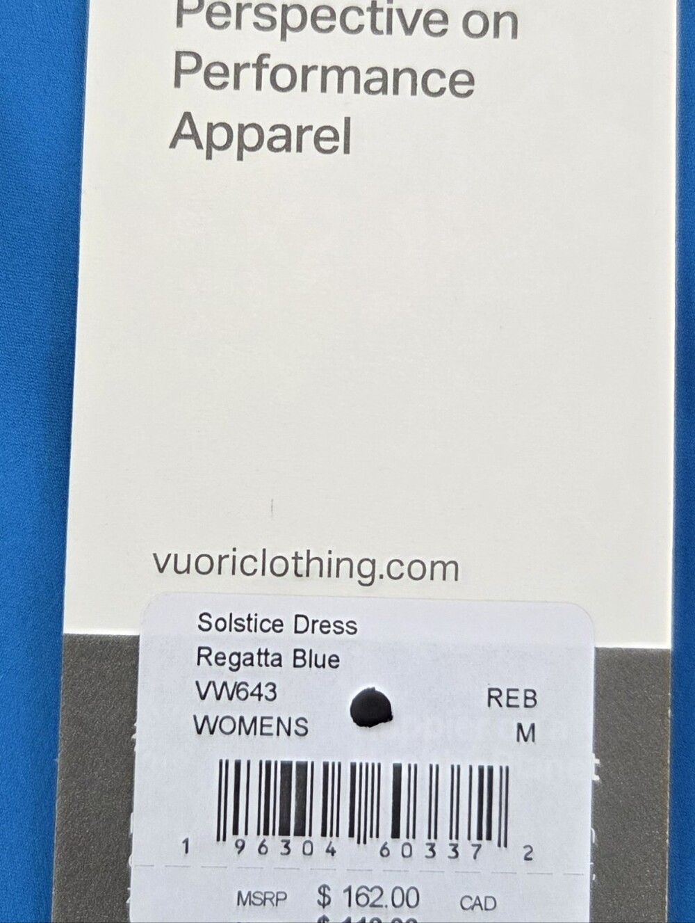 Vuori Solstice Dress Regatta Blue NWT Tennis Prep Casual Strappy PRICE FIRM HTF - Picture 8 of 13